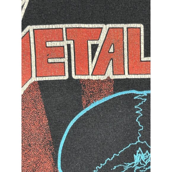 Metallica Skull Scales Pushead Artwork Graphic Tee Retro Metal Shirt - Picture 4 of 9